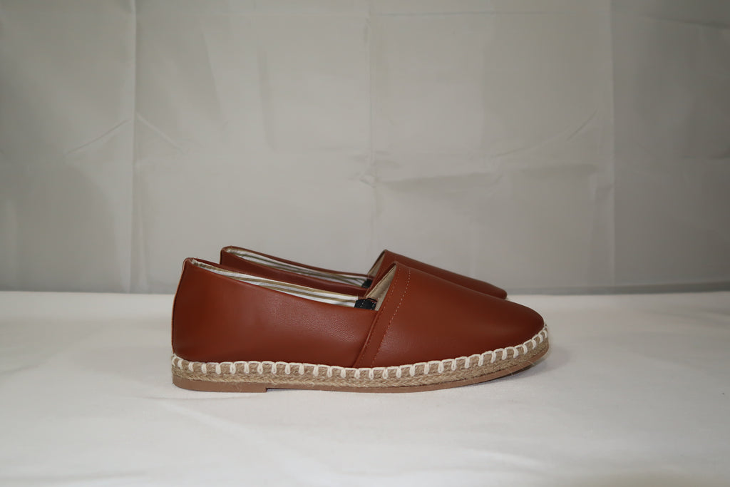 Mocasín alpargata Slip-On Chanel Camel- Estilo mediterráneo
